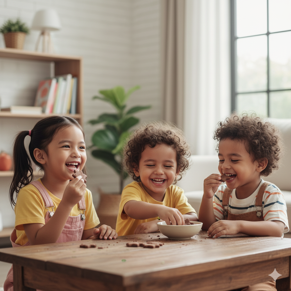 Anak-anak sehat ceria dengan bahan alami Nutsibites